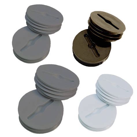 plastic knockout plugs in a metal box|knockout plug for electrical outlet.